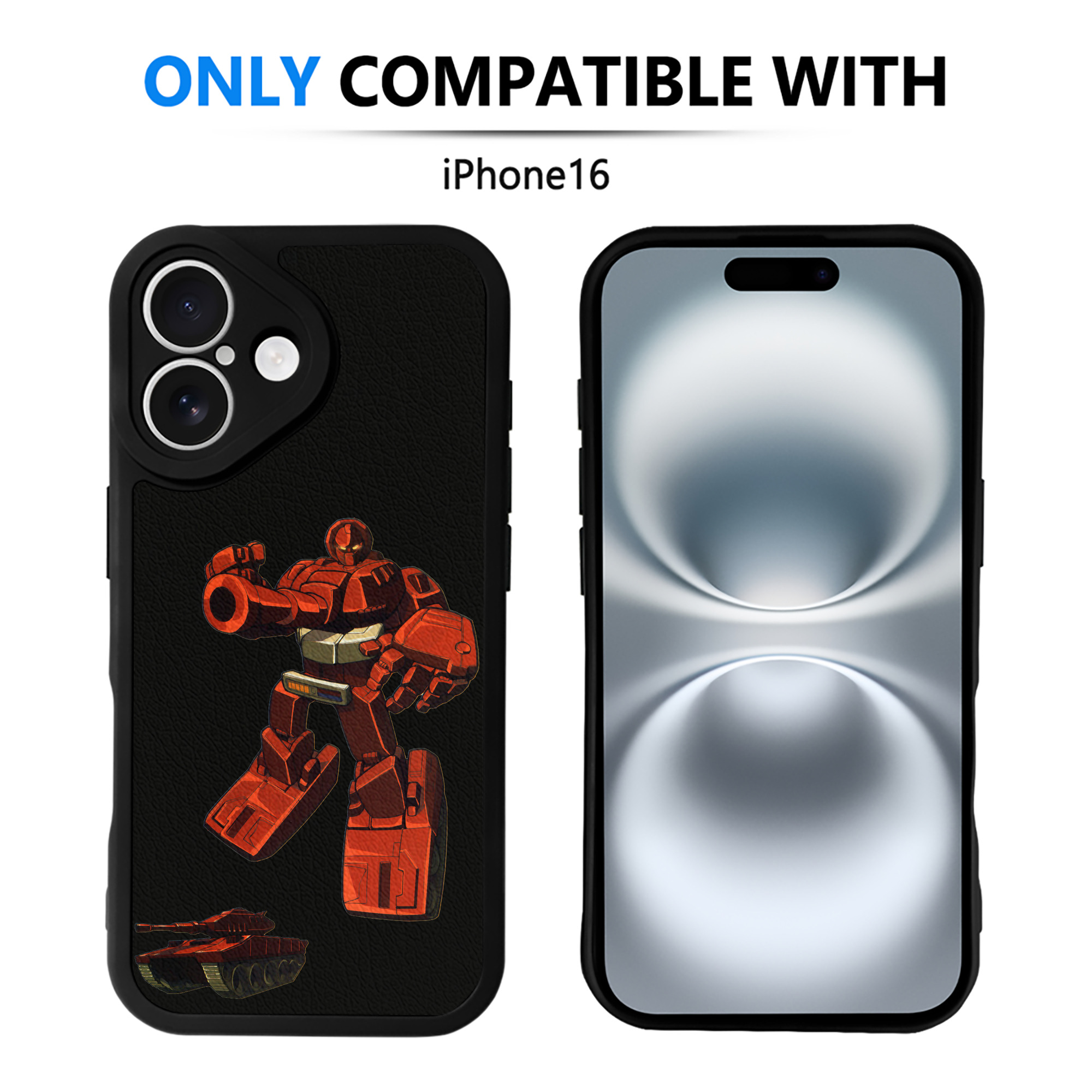 （画像用）  【iPhone 16シリーズ対応】シリコンスマホケース（レザー調） 材質：シリコン